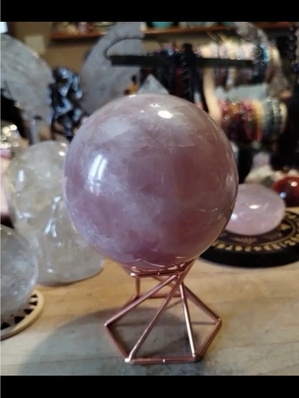Polished Rose Quartz Sphere - Pink Crystal Orb